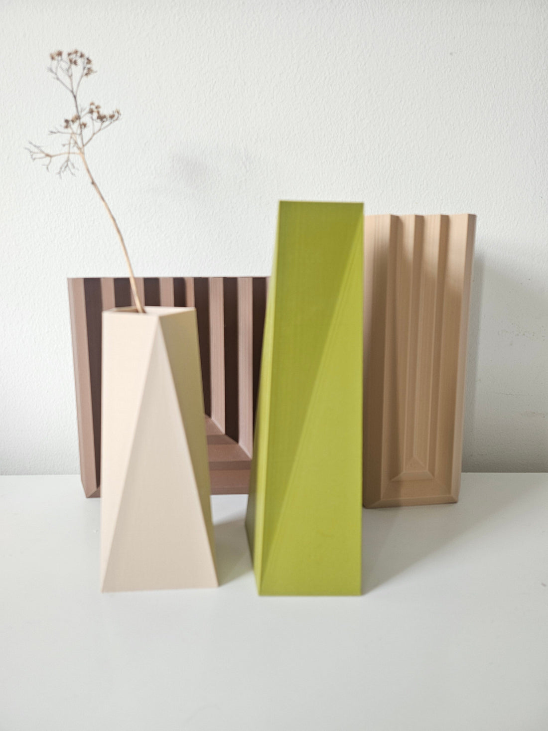 Vases, Geometric Design For Modern Interior