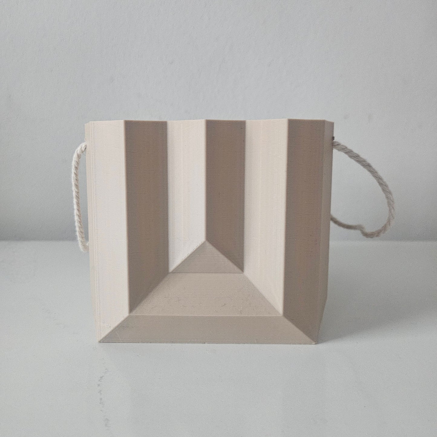 The Bag Planter: Geometric Plant Pot for Modern Spaces