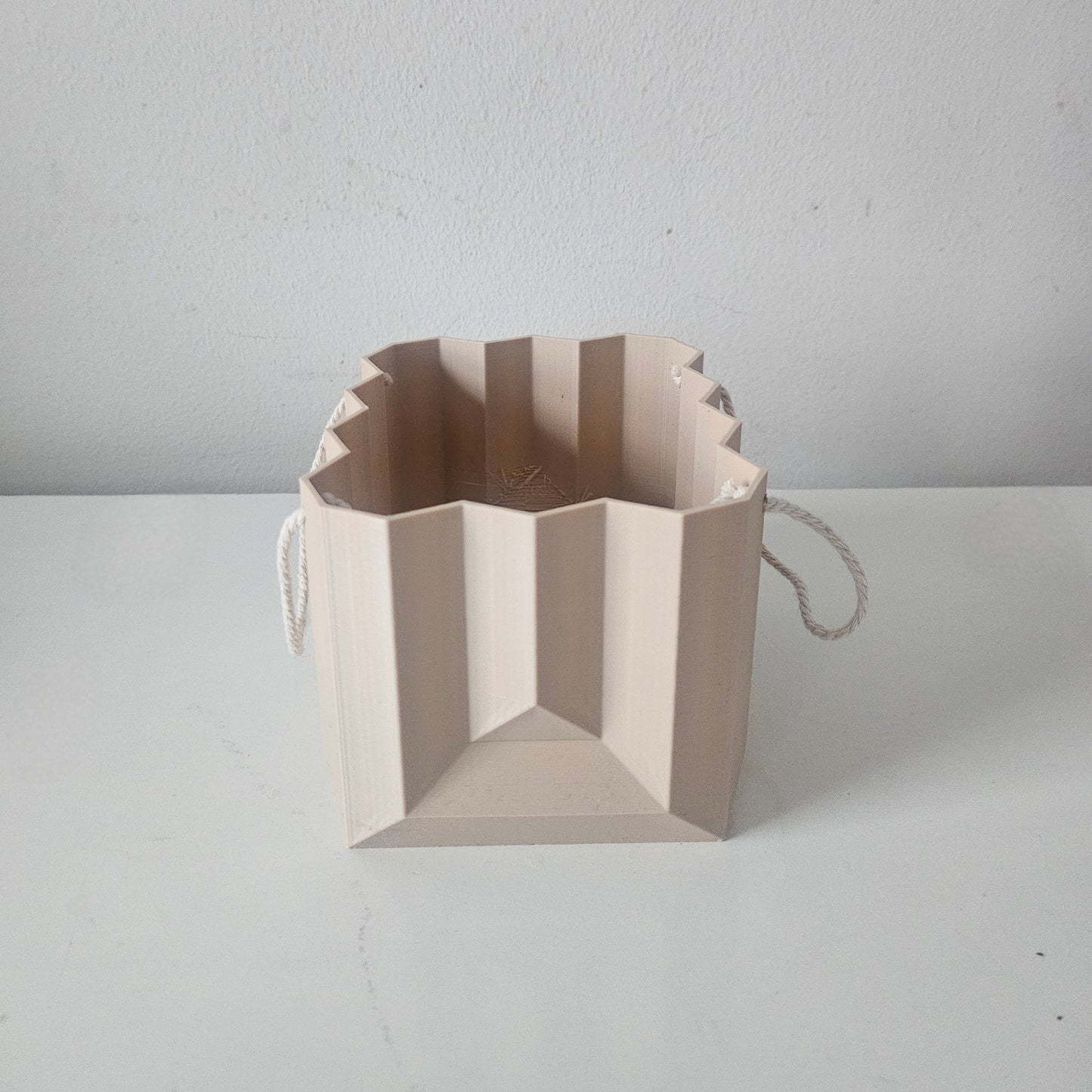 The Bag Planter: Geometric Plant Pot for Modern Spaces