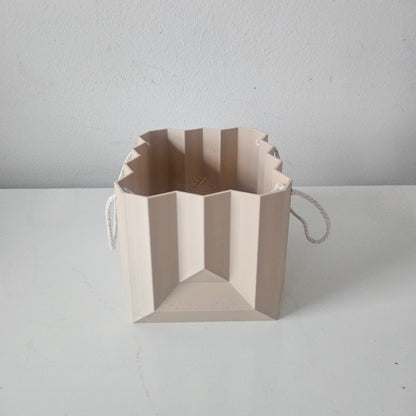 The Bag Planter: Geometric Plant Pot for Modern Spaces