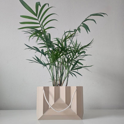 The Bag Planter: Geometric Plant Pot for Modern Spaces