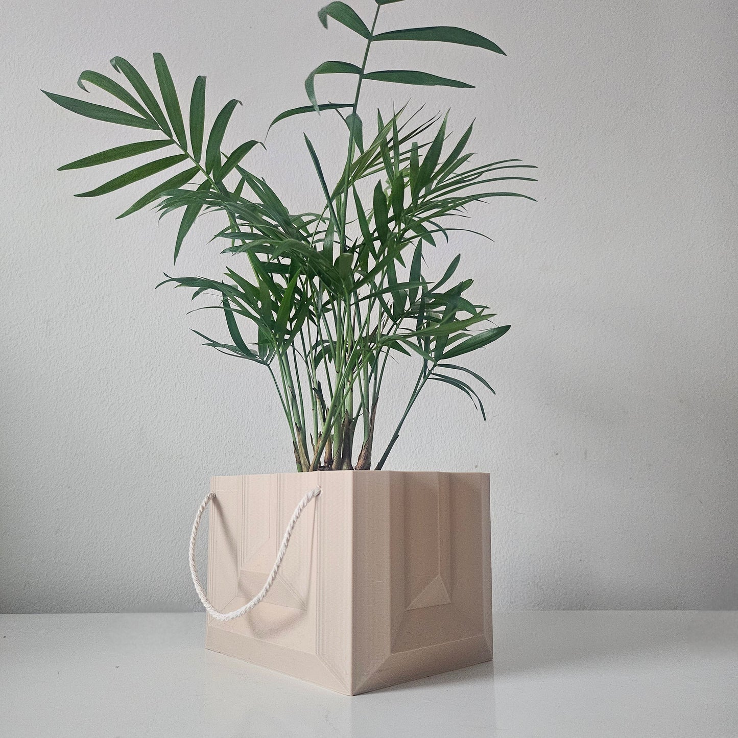 The Bag Planter: Geometric Plant Pot for Modern Spaces