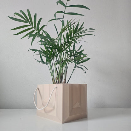 The Bag Planter: Geometric Plant Pot for Modern Spaces