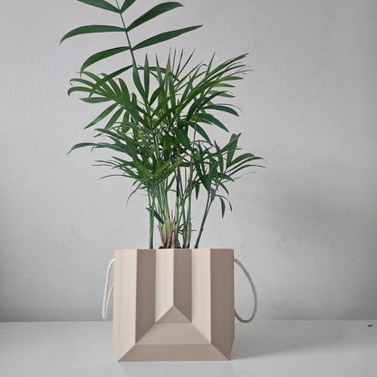 The Bag Planter: Geometric Plant Pot for Modern Spaces