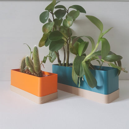 Flora Indoor Planter Set with Drip Tray
