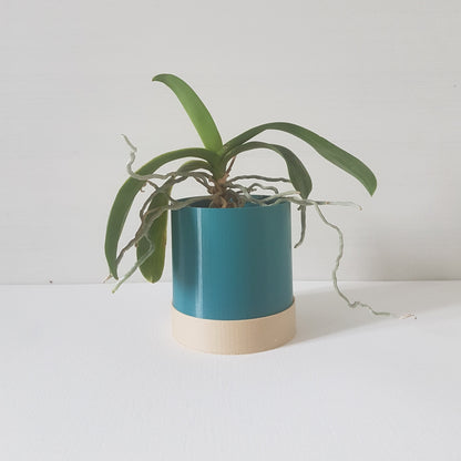 Tumbler Indoor Planter with Drip Tray