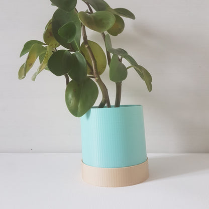 Tumbler Indoor Planter with Drip Tray