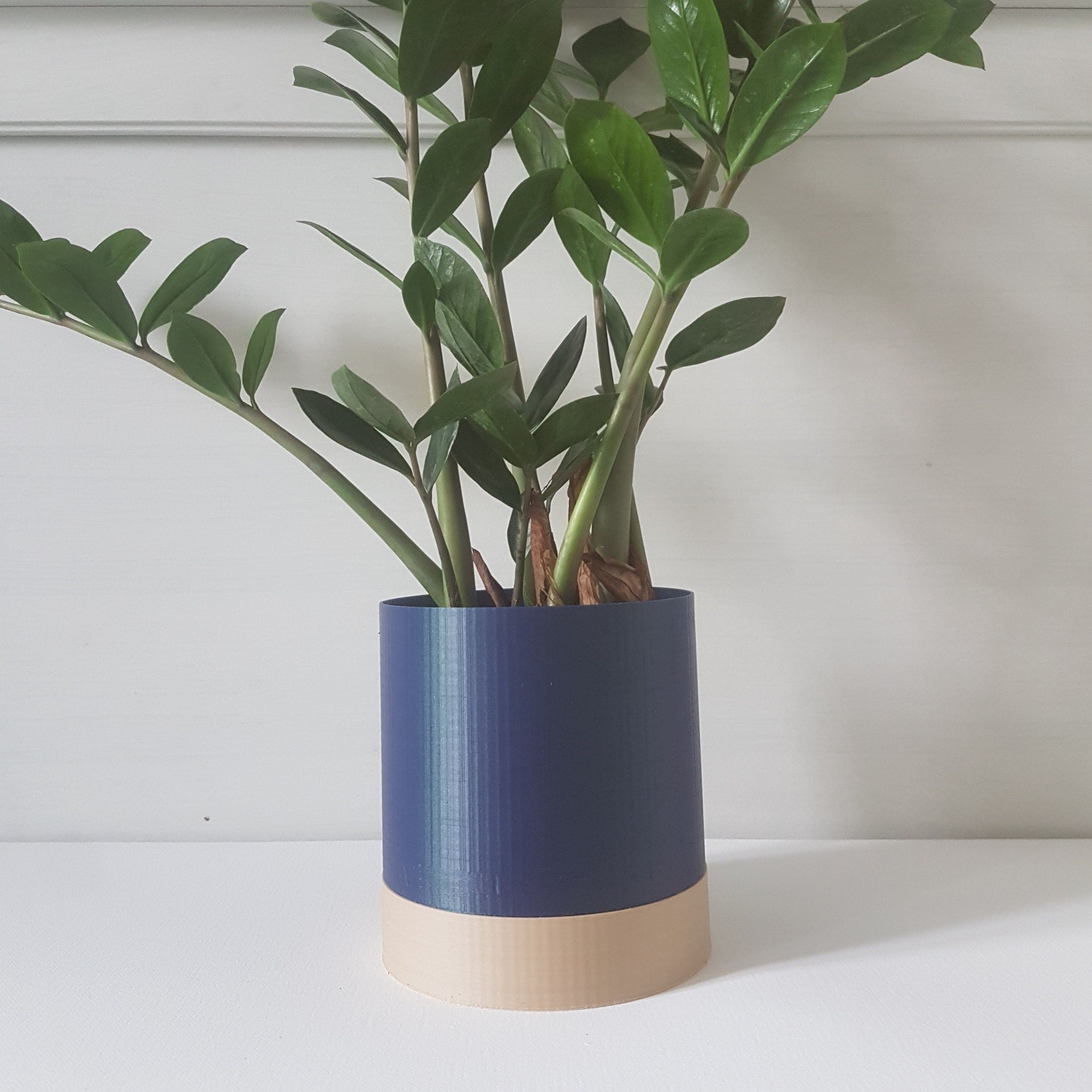 Tumbler Indoor Planter with Drip Tray